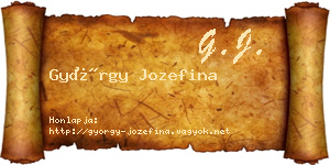 György Jozefina névjegykártya